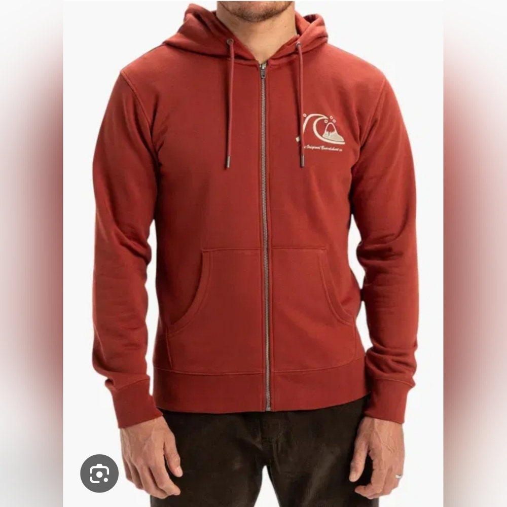 NWT - Quiksilver Men's Full Zip Hoodie - Size L - Picture 2 of 14